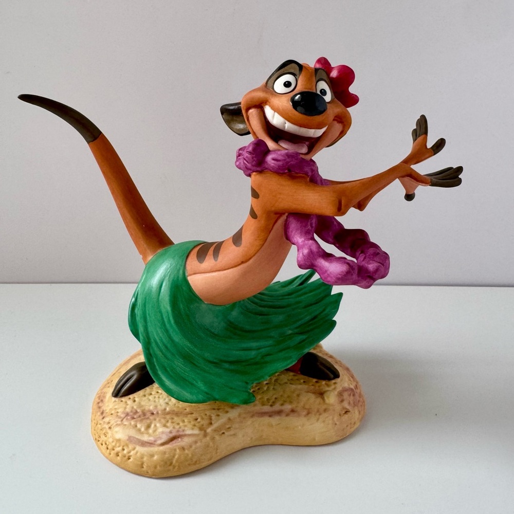 WDCC The Lion King’s Timon “Luau” Figurine 1998 with pin